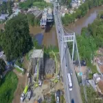 Aplican plan de desvíos por construcción de accesos al nuevo puente de Juanchito