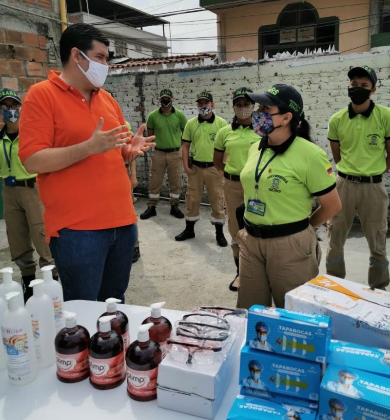 Organismos de socorro recibieron elementos de bioseguridad