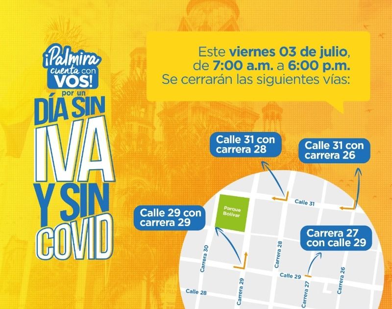 Palmiranos saldrán en dos tandas al Día sin IVA