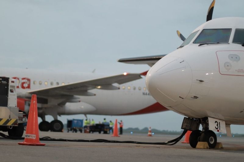 Con vuelo a Bogotá se reactivó el Aeropuerto Alfonso Bonilla Aragón