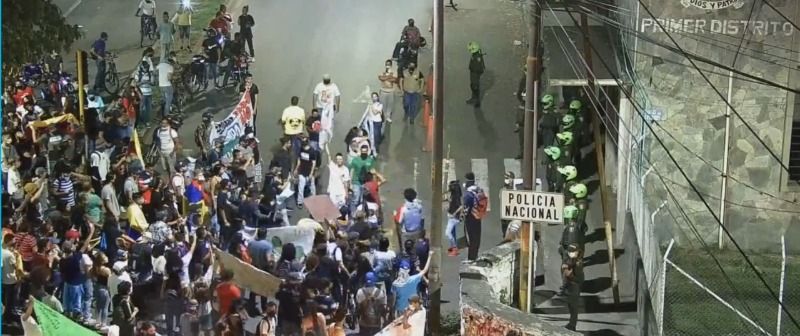 En Palmira manifestaron contra la violencia policial