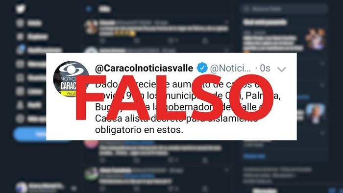Decreto sobre aislamiento obligatorio en el Valle es falso