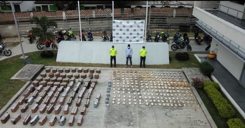 En Palmira incautaron más de 800 kilos de droga trasladados desde el Cauca
