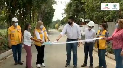 Entregan dos obras viales en el sector rural de Palmira