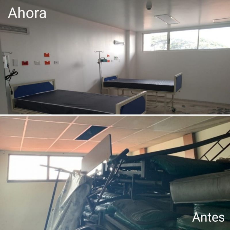 Entregan área renovada en el Hospital Raúl Orejuela Bueno