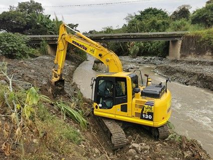 Realizan trabajos de prevención en el río Nima por temporada invernal