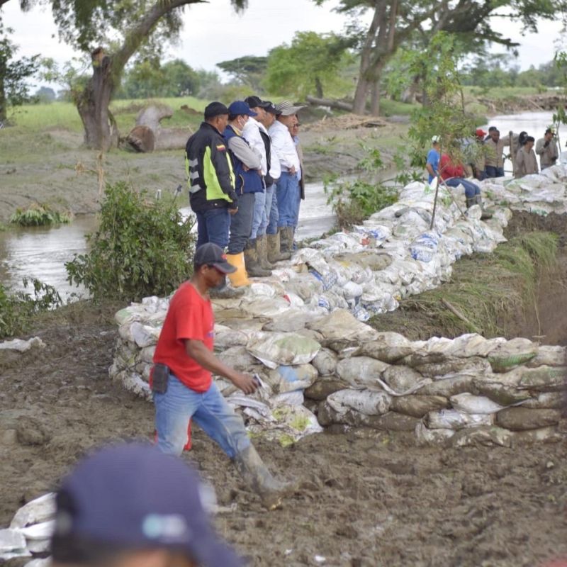 Fractura del jarillón en el río Frayle generó emergencia en Caucaseco