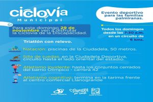 Ciclovía dedica primer festival del deporte adaptado a personas con discapacidad