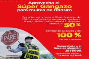 Súper gangazo para multas de tránsito culmina este 31 de diciembre